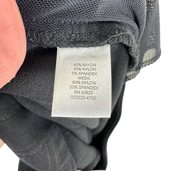 Christopher & Banks Signature Slimming Black Plaid Straight Leg Stretchy Pant XL - Picture 7 of 8